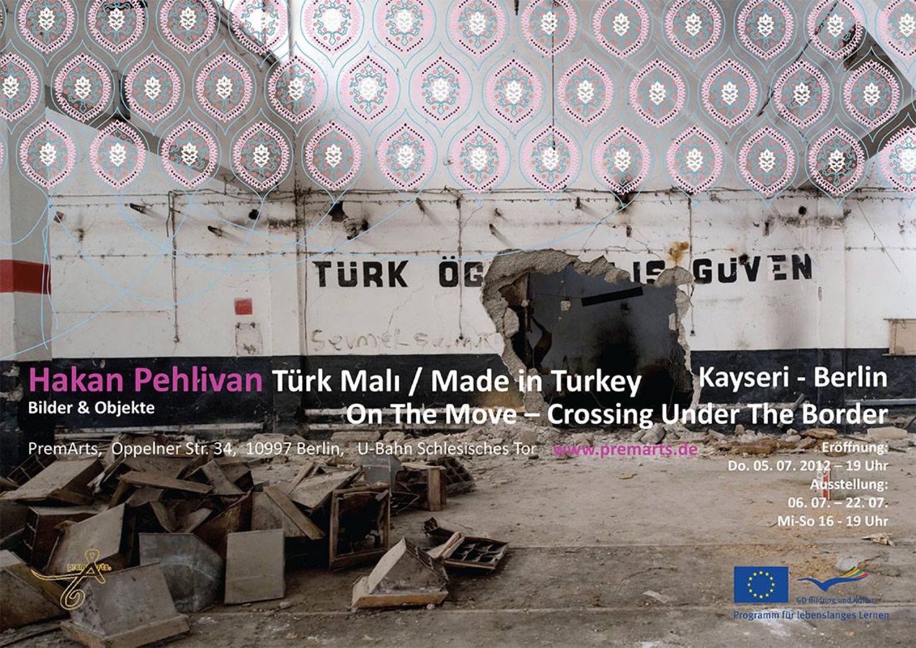 Made in Turkey — On the Move exhibition poster, PremArts Berlin and Kayseri